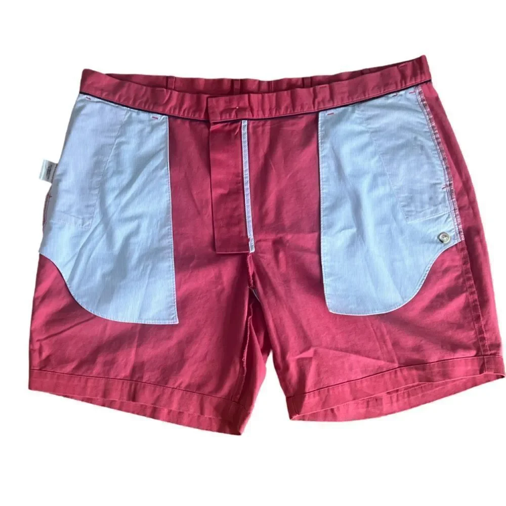 Peter Millar Pima Cotton Golf Shorts in Grenadine. 42” Waist,‎ 8” Inseam. NWOT!